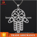 Fashion jewelry making in China sterling silver charms muslim jewelry hand of fatima pendant